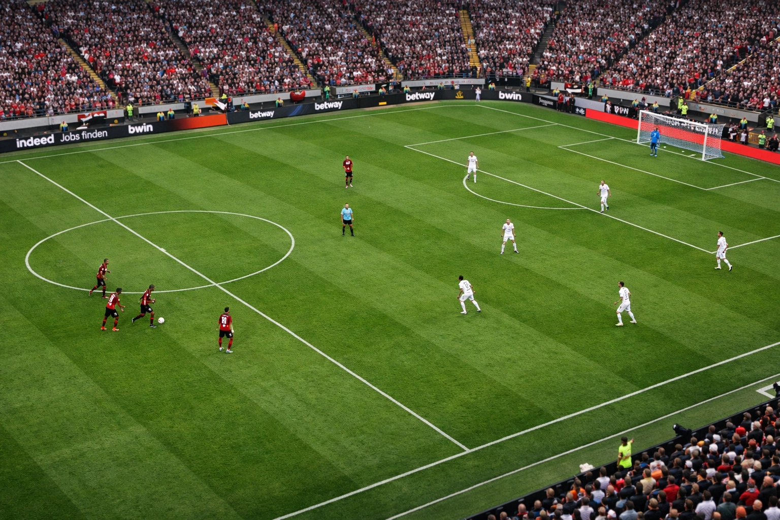 Eintracht Frankfurt gegen Gladbach Bundesliga Taktik Spielfeldübersicht