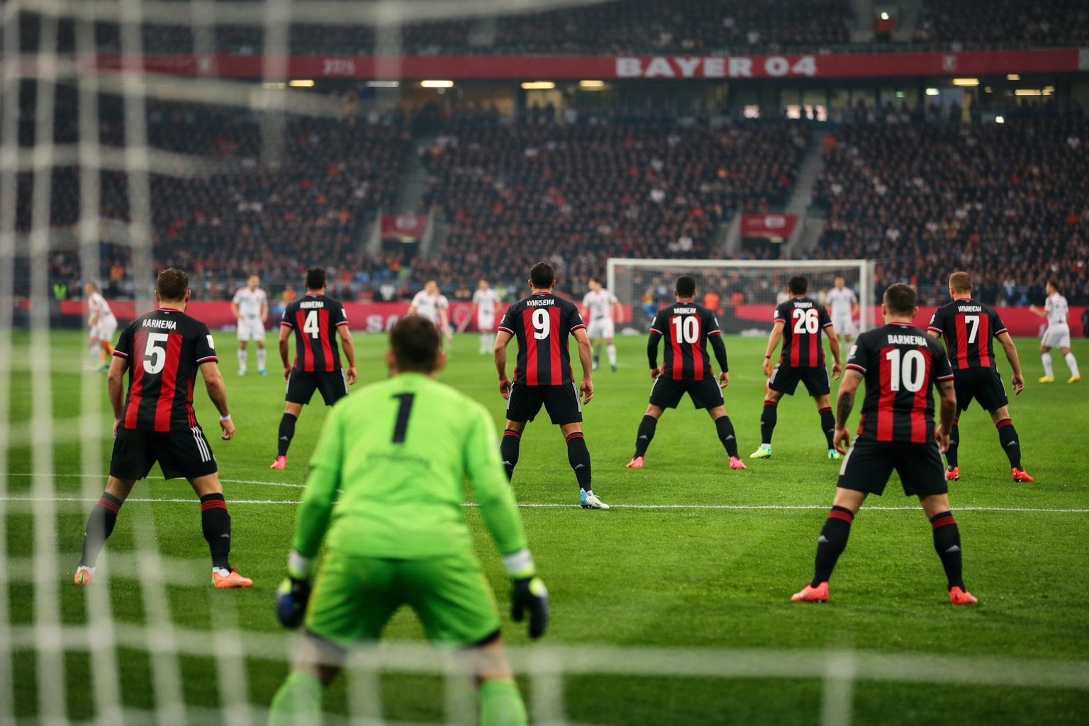 Bayer Leverkusen 4-3-3 Formation unter Erik ten Hag in der BayArena