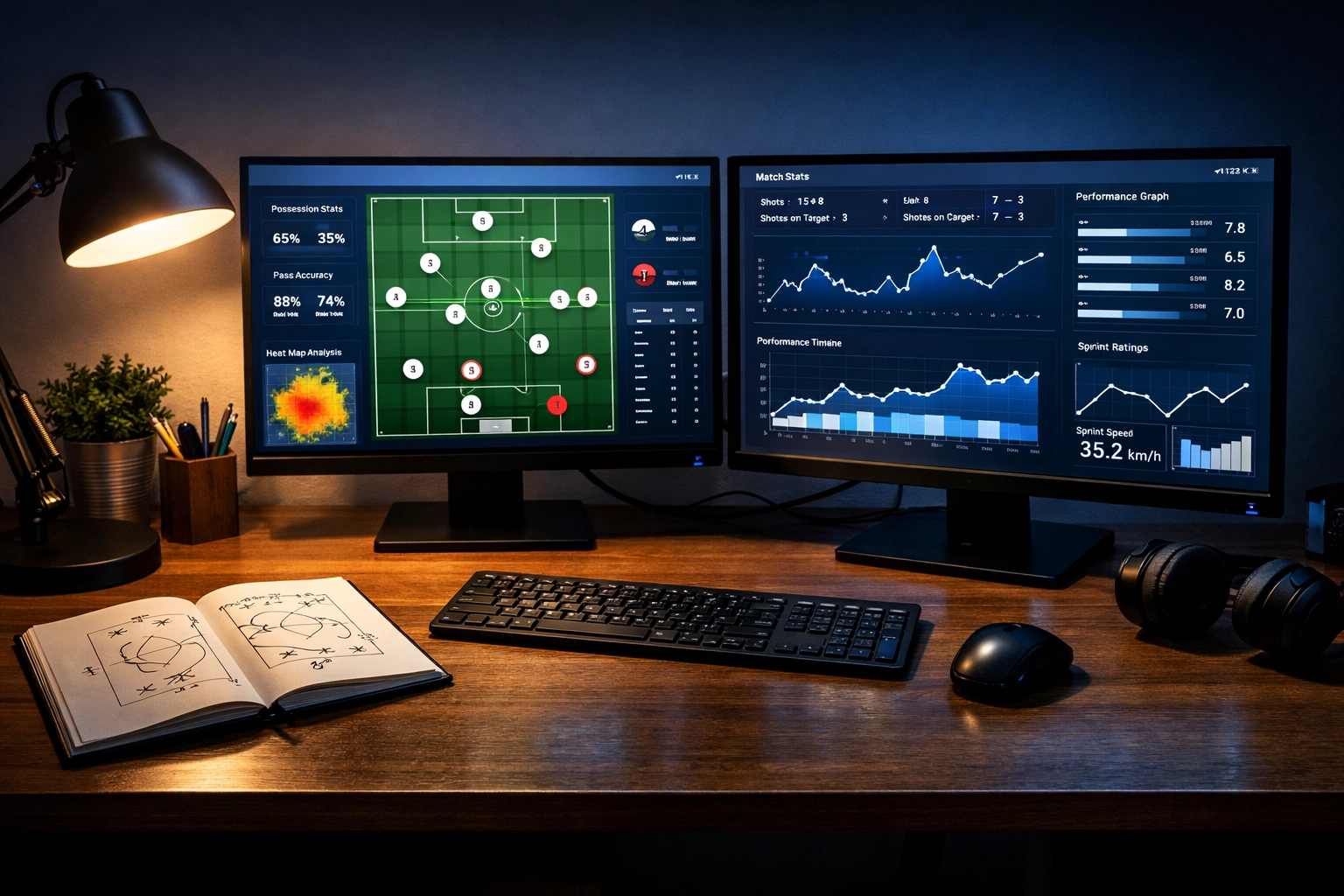 Sportwetten-Analyse mit statistischen Dashboards und taktischen Daten