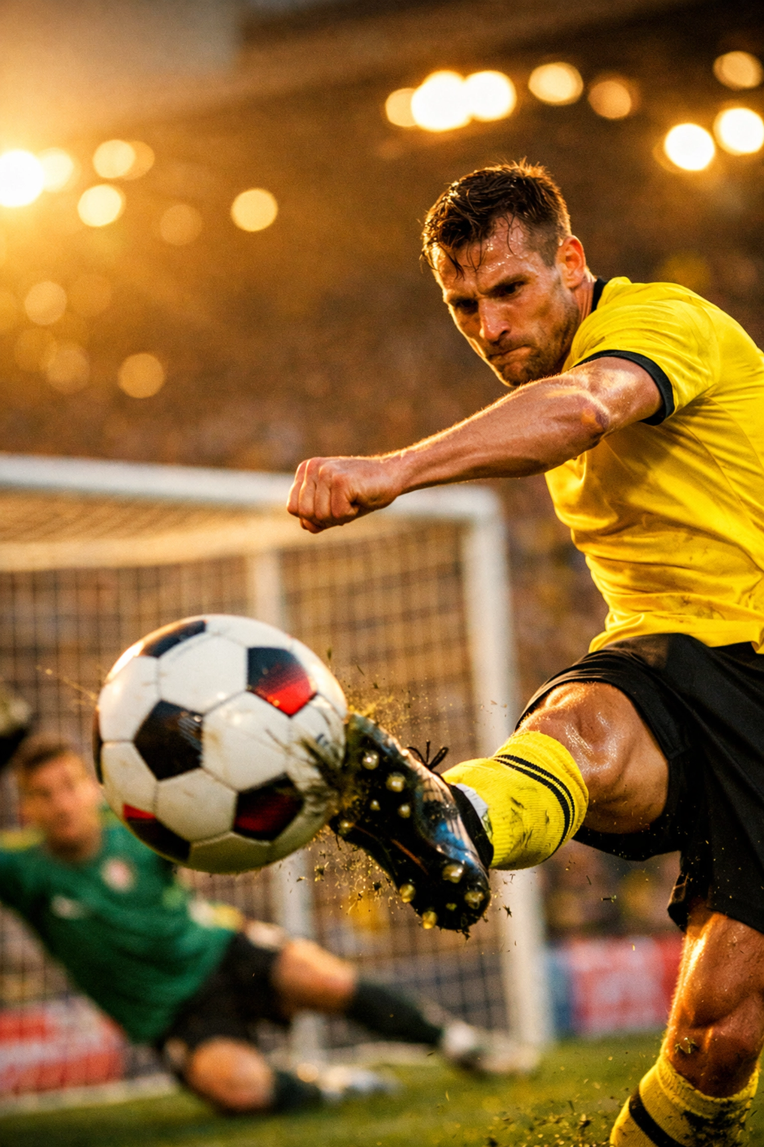 Bundesliga-Stürmer beim Torschuss – hochwertige Torchance mit hohem xG-Wert