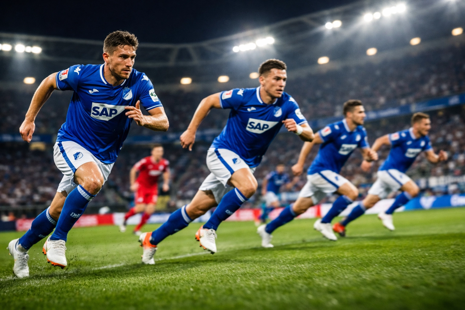 TSG Hoffenheim Spieler im Pressing – Christian Ilzers taktisches System in der Bundesliga