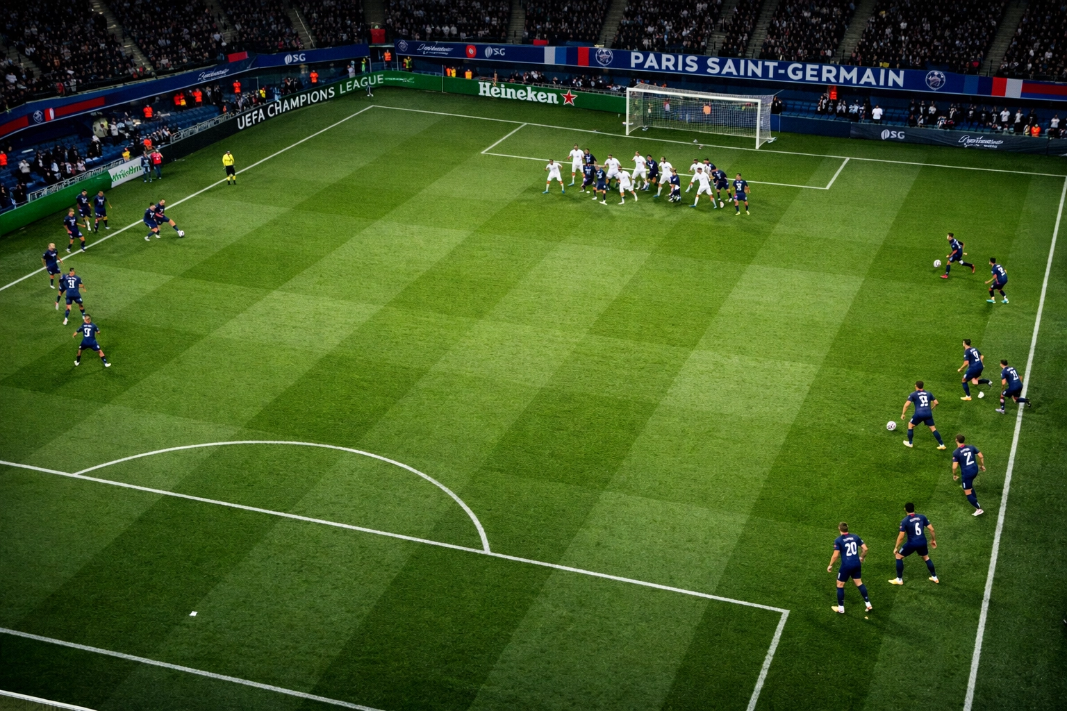 PSG Flügelangriff Taktik Champions League vernachlässigte Halbräume Mbappé Dembélé