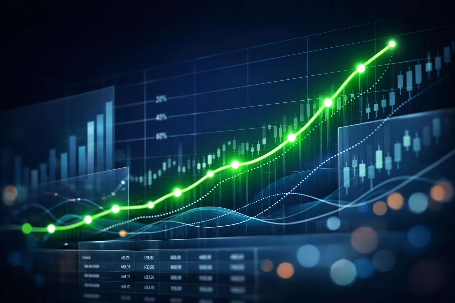 Visualisierung einer steigenden Formkurve mit Leistungsdaten für Wettanalyse