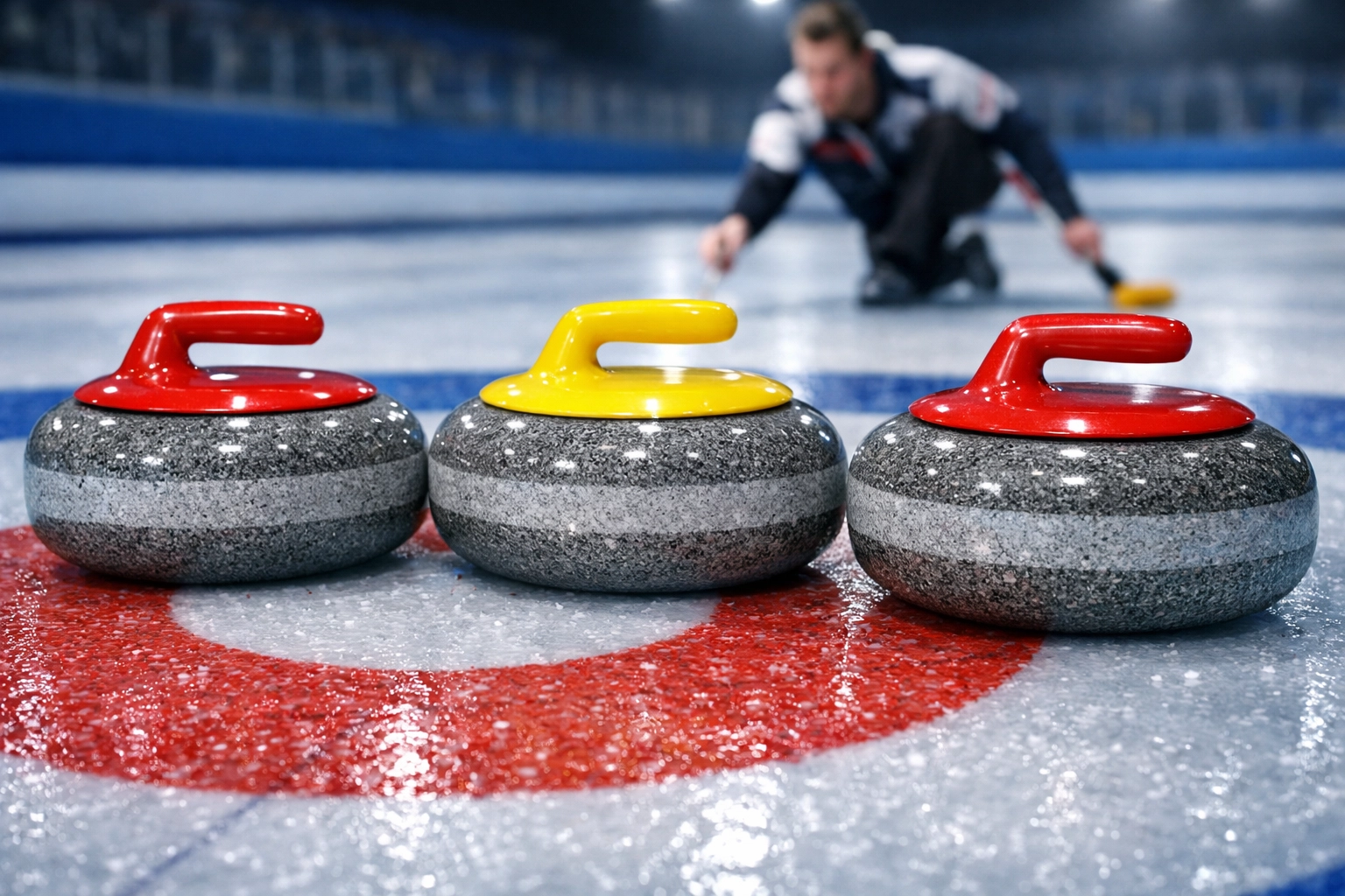 Curling Steine Positionierung Taktik Präzisionssport Olympia
