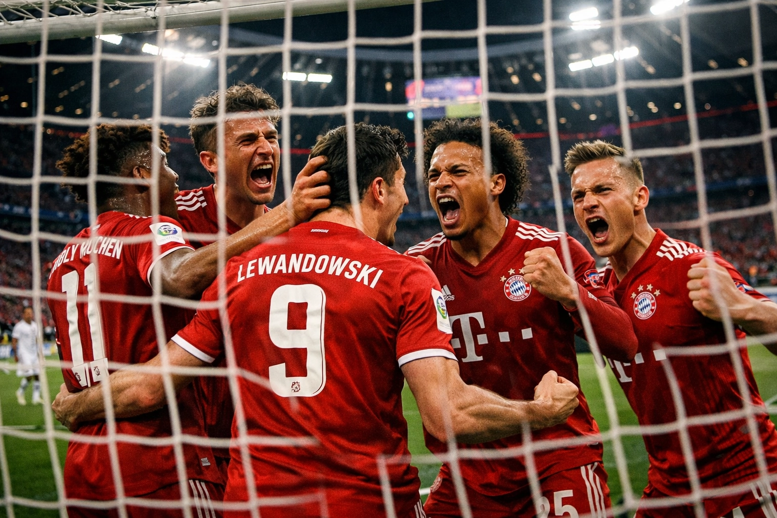 Bayern München Torjubel im Bundesliga-Heimspiel für Handicap-Wette