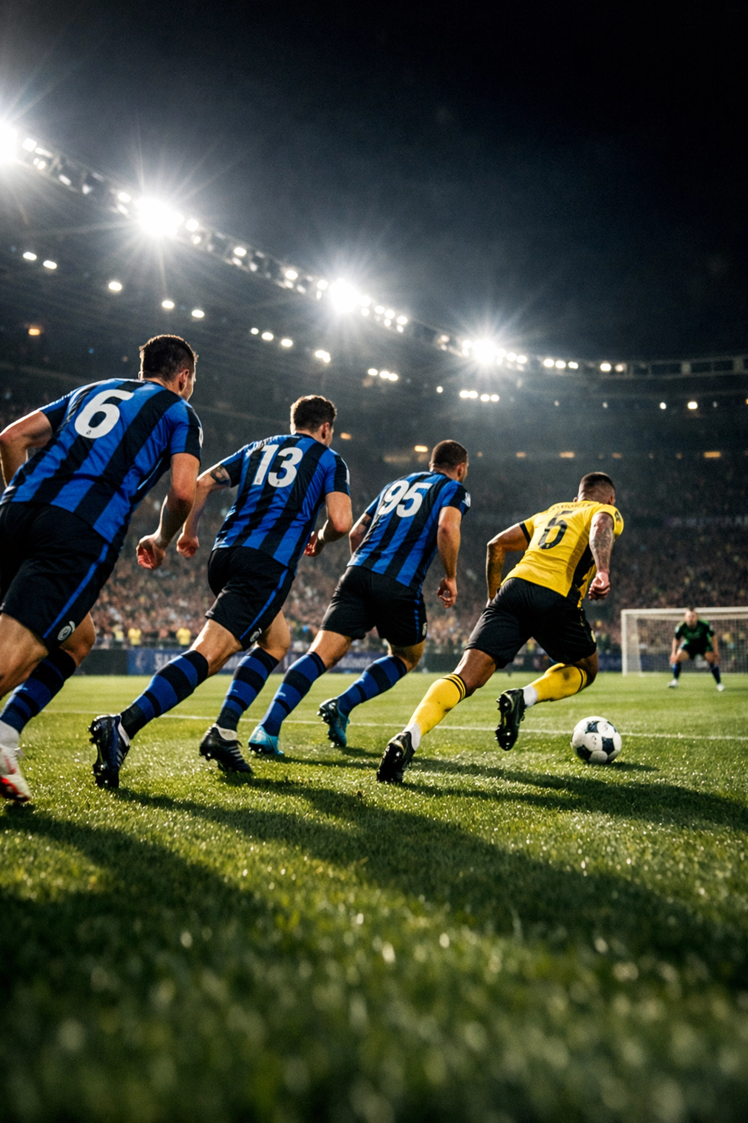 Dynamisches Umschaltspiel zwischen Atalanta Bergamo und Borussia Dortmund im Achtelfinale.