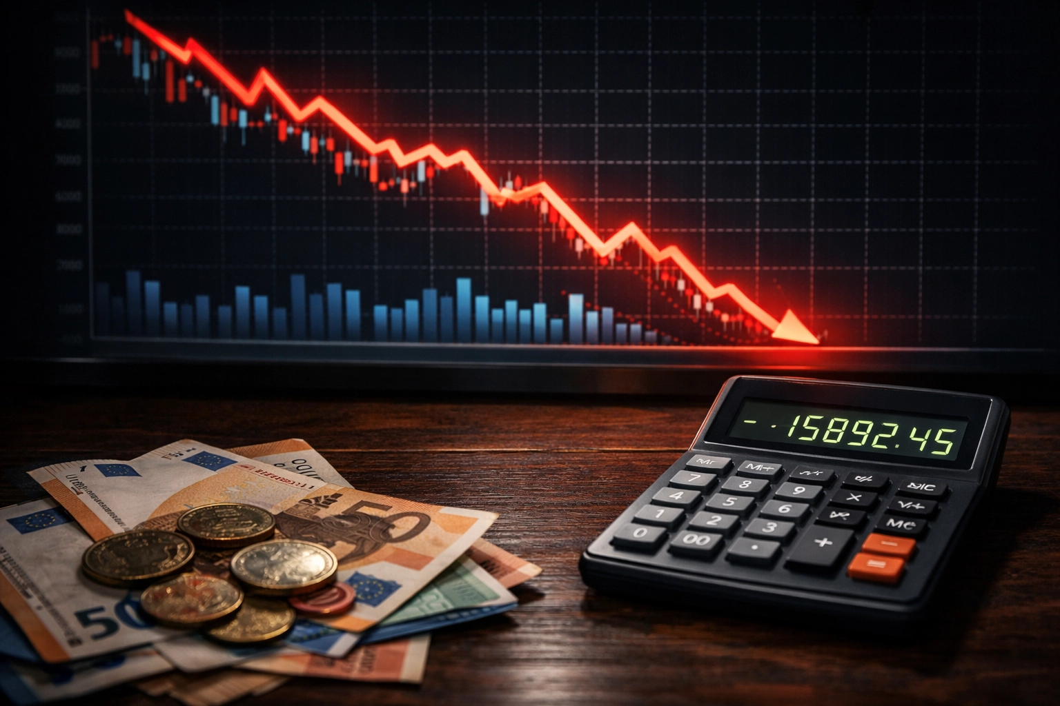 Bankroll-Verluste beim Value Betting durch falsche Einsatzstrategie visualisiert