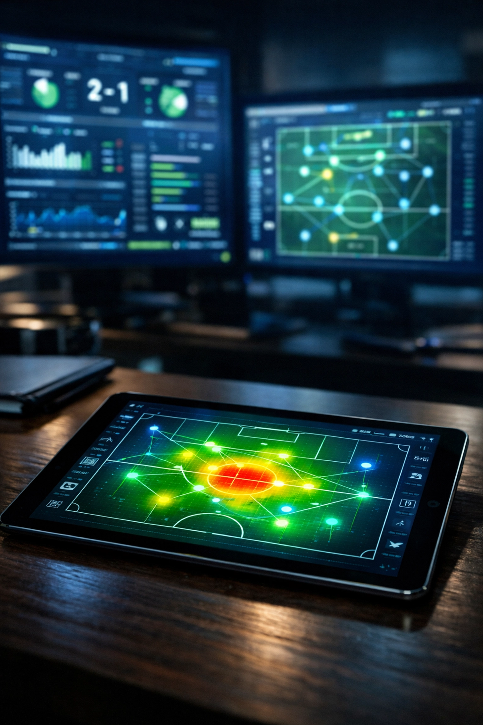 Taktische Heatmap und quantitative Datenanalyse für Champions League sportwetten.