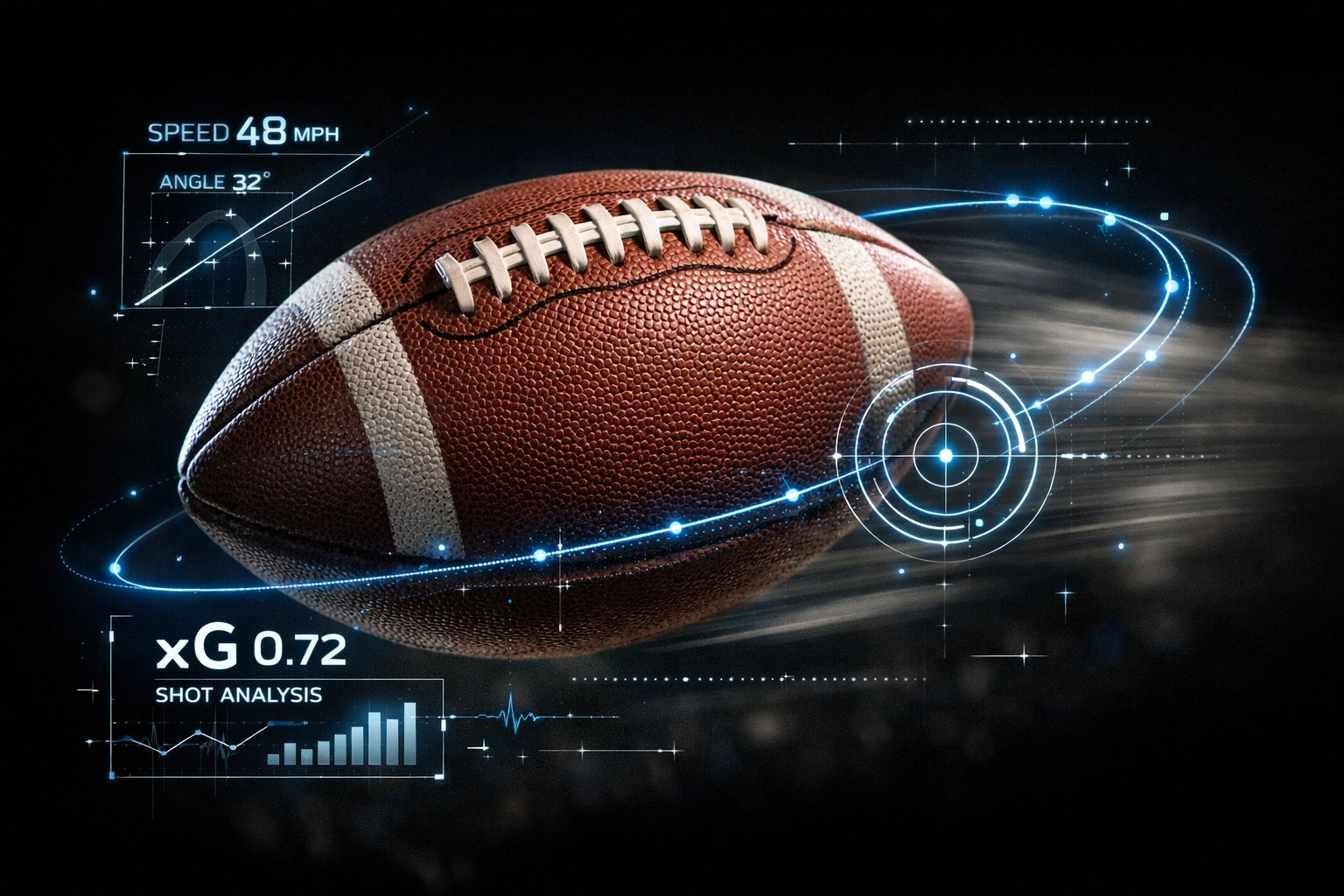 Fußball mit Datenvisualisierung zur Schussqualität und xG-Berechnung