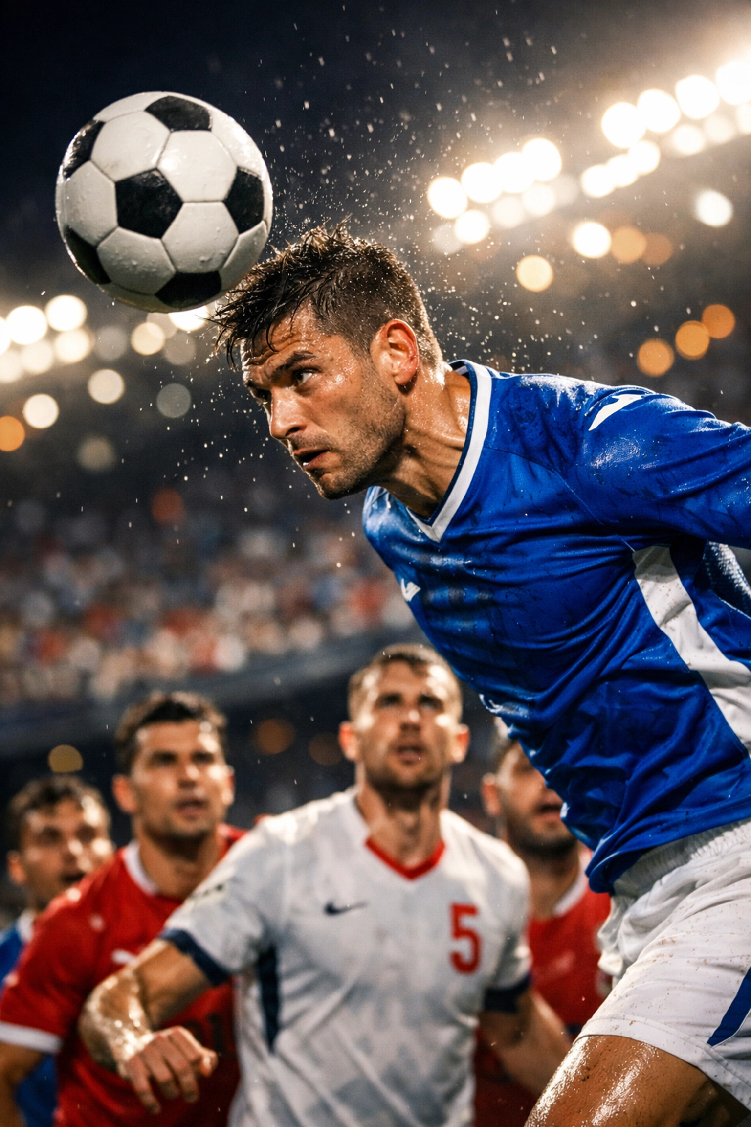 Ein Kopfball nach einer Ecke als entscheidende Standardsituation in der Champions League K.o.-Phase.