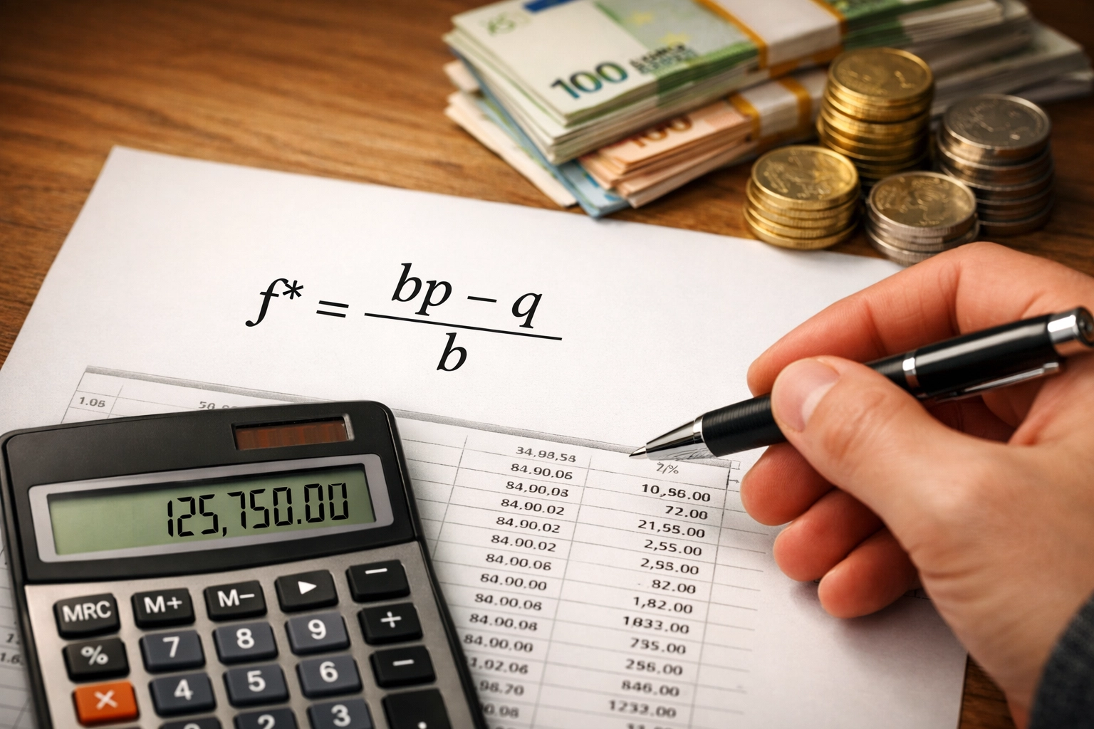 Kelly-Kriterium Berechnung für optimales Bankroll Management beim Wetten