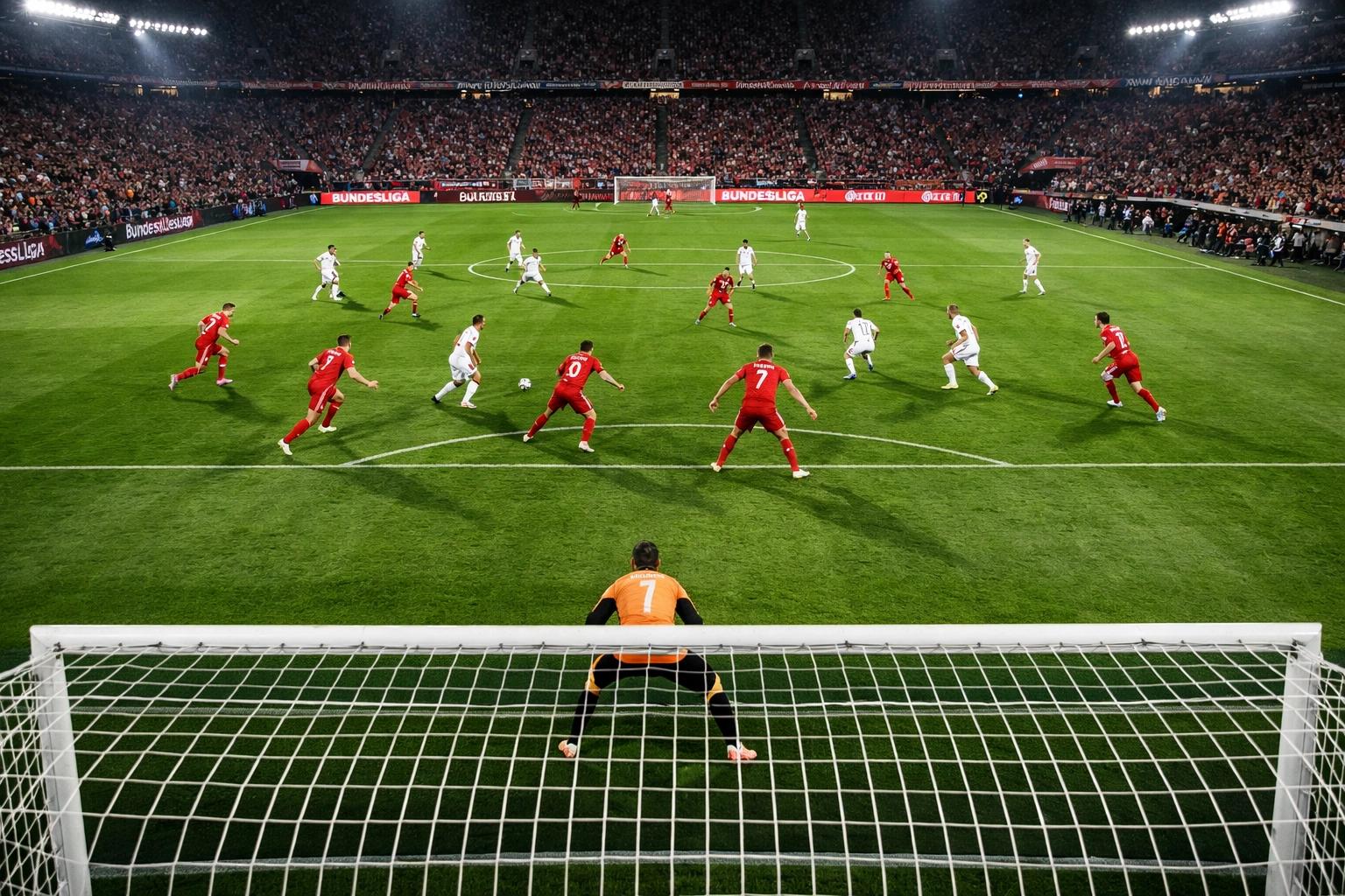 Bayern München Hochpressing Formation in der Bundesliga mit kompakten Abständen