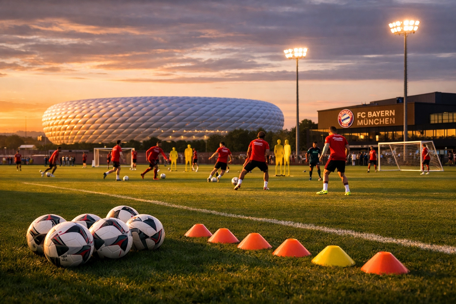 FC Bayern München Offensivtraining nach der Winterpause mit Kader 2026