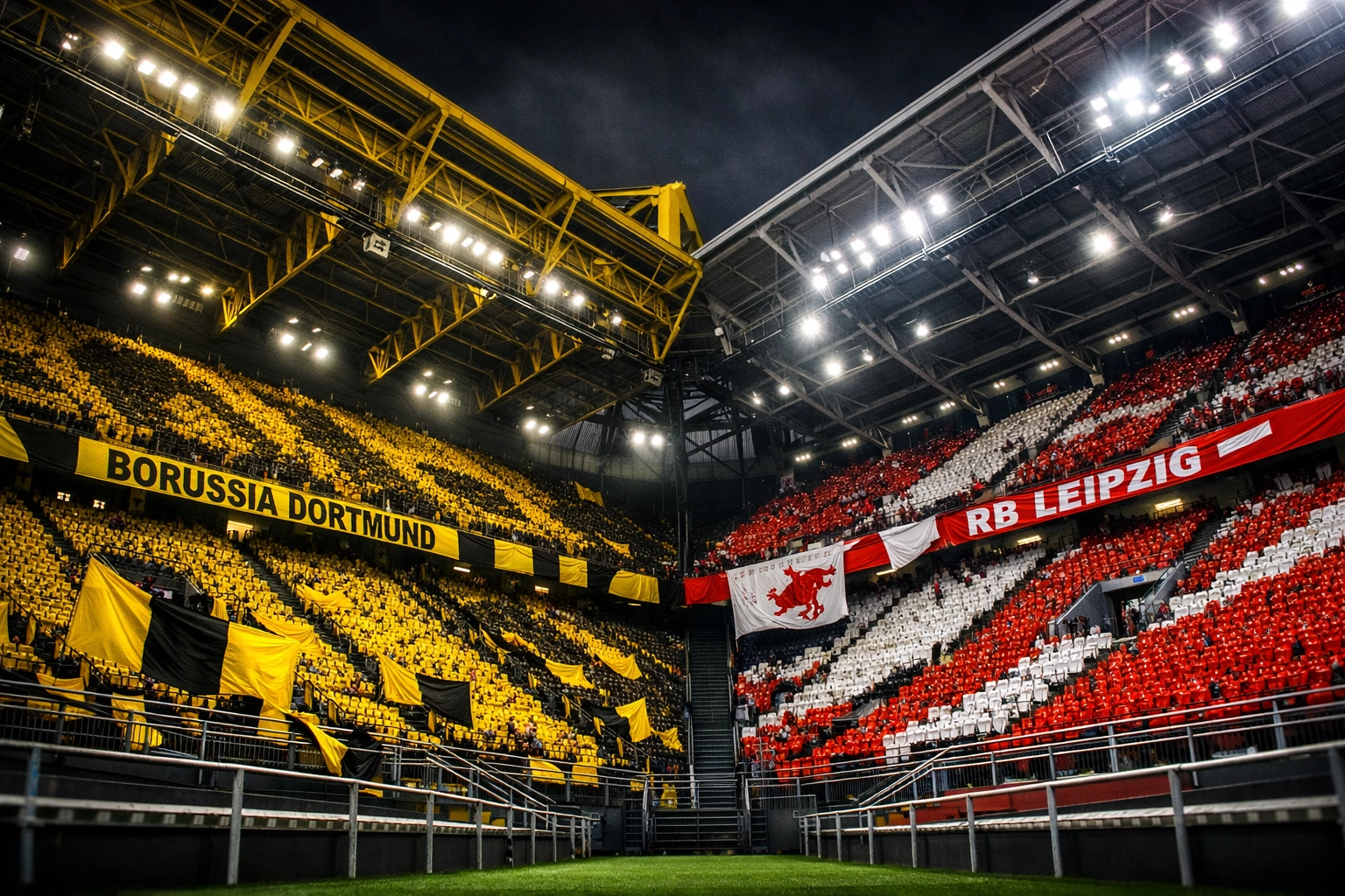 Signal Iduna Park Südtribüne – Borussia Dortmund gegen RB Leipzig Bundesliga-Duell