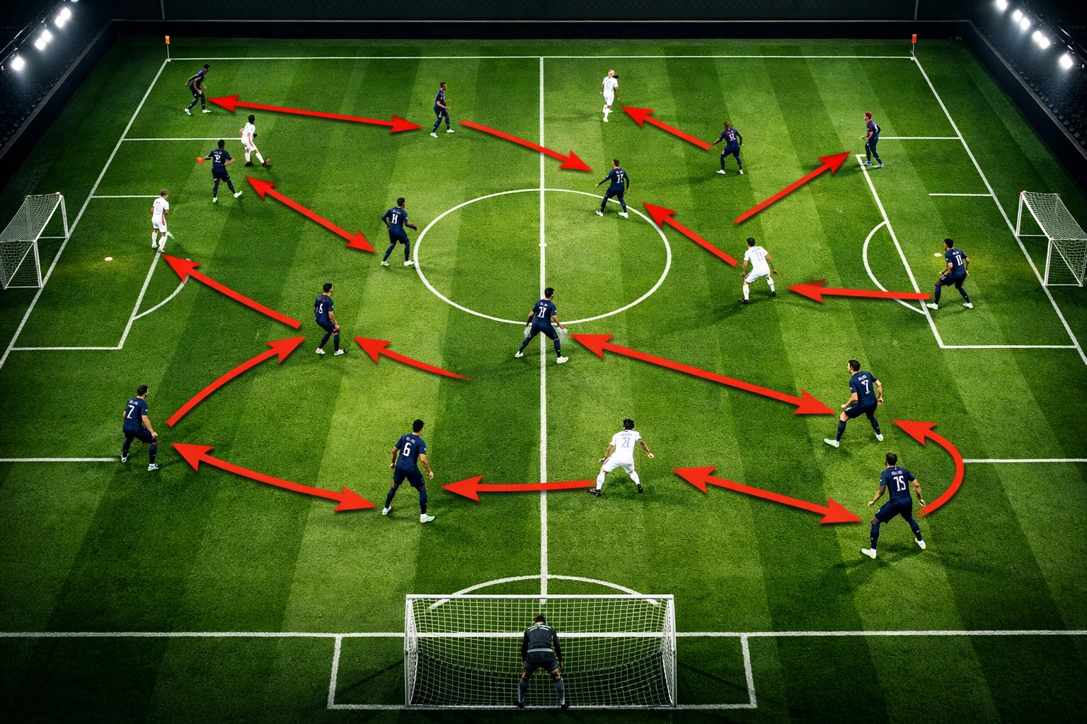 PSG Vollflächenpressing-System im taktischen Überblick Champions League 2025/26