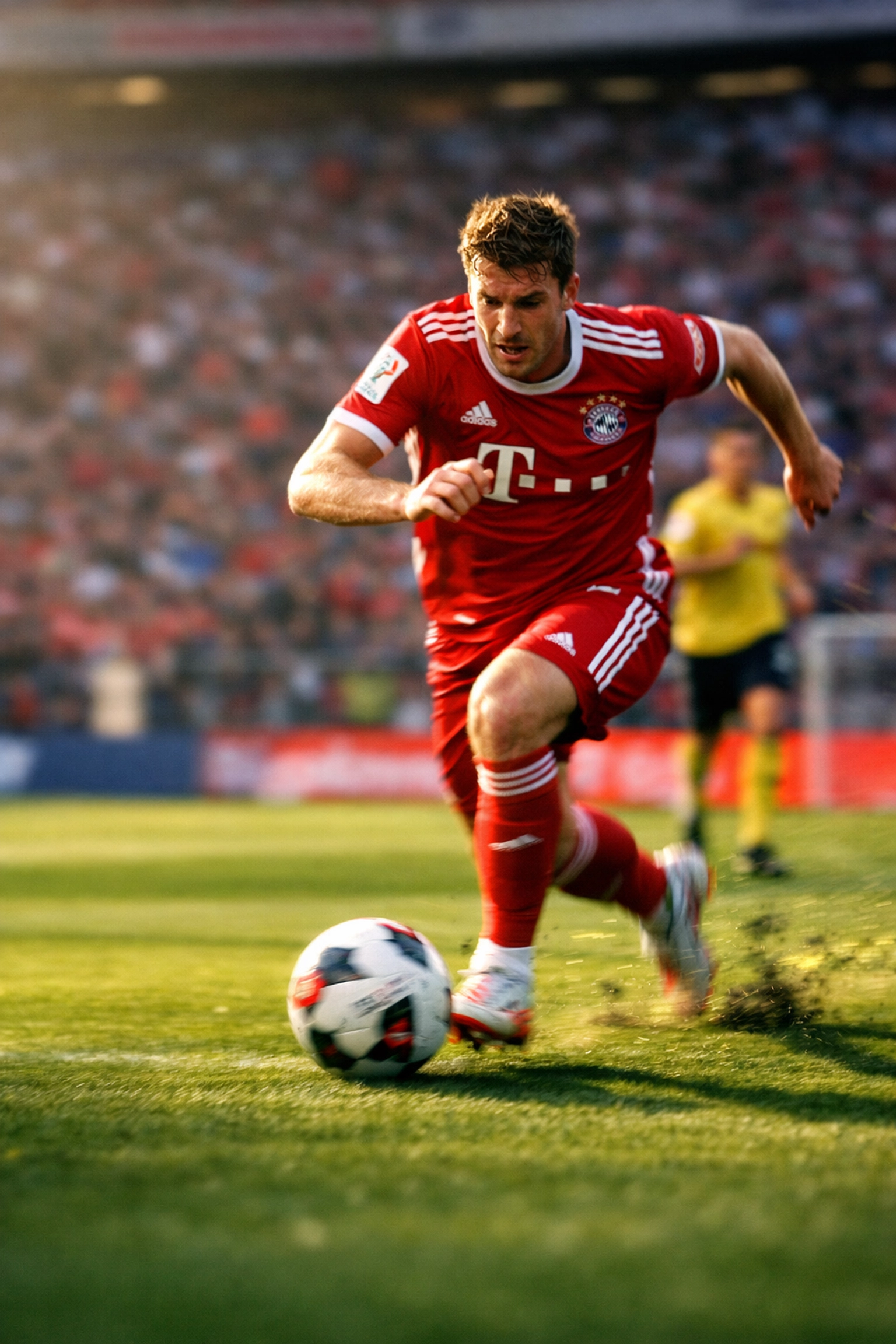 Bundesliga-Spieler im Sprint während Match – Momentum-Analyse für präzise Wetttipps