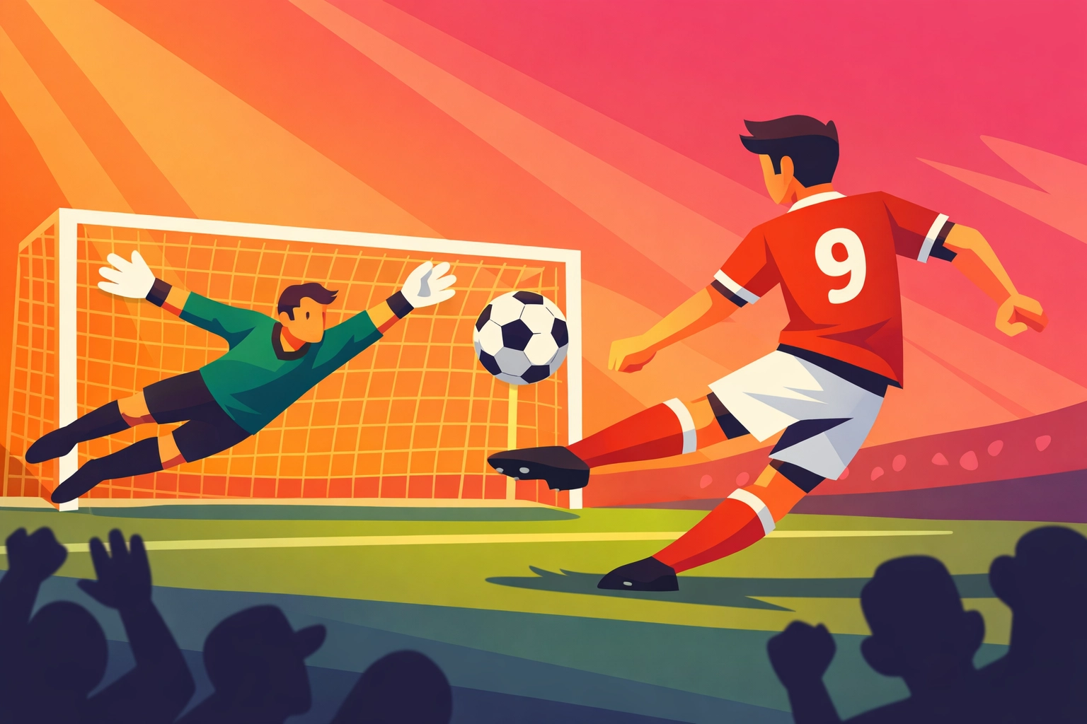 Elfmetersituation im Coppa Italia Spiel zwischen Atalanta und Juventus