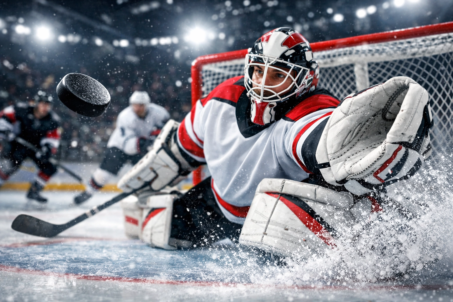 NHL Eishockey-Torhüter im Spielgeschehen - Vegas Golden Knights Wett-Analyse