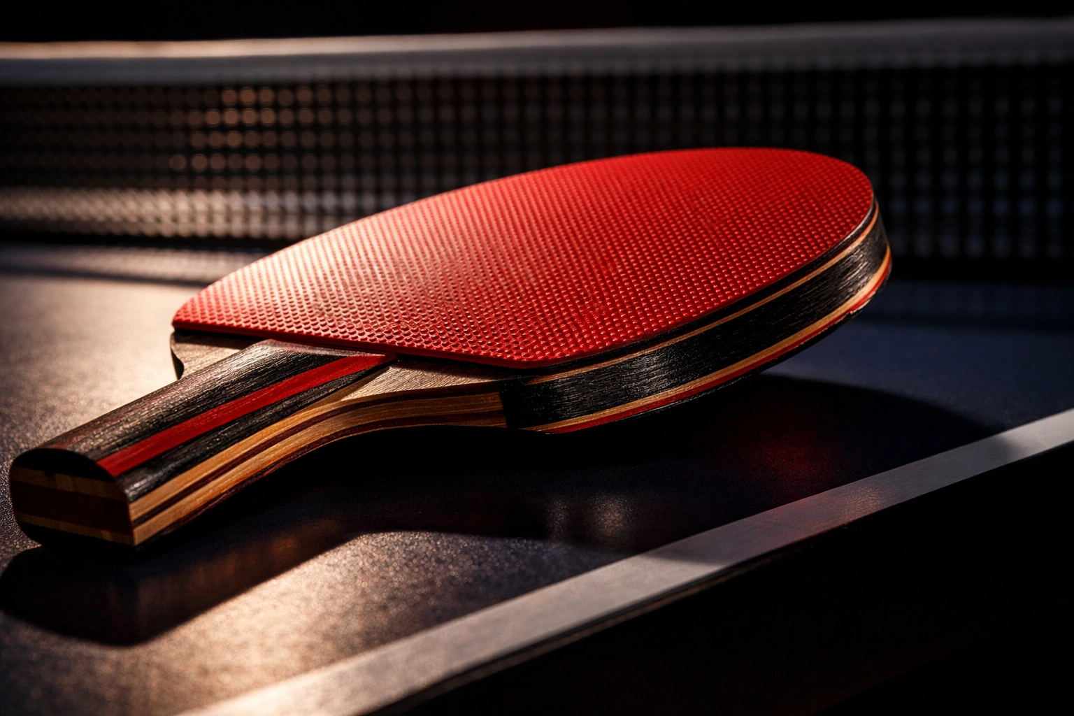 Tischtennis-Schläger auf Turniertisch - Nischensport-Wettmärkte mit Quotenberechnung