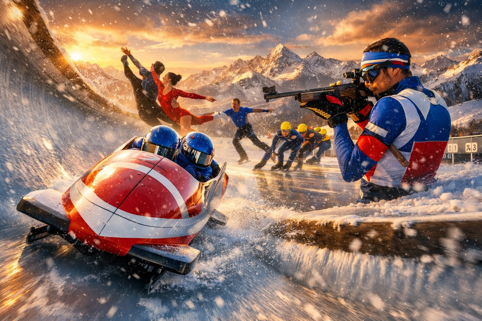 Olympische Winterspiele Milano Cortina: Bobsport, Eiskunstlauf und Biathlon im Wettmarkt