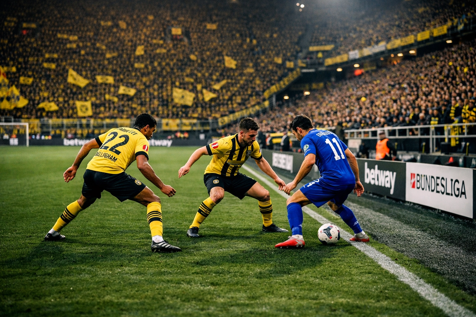 Borussia Dortmund führt koordinierte Pressing-Falle an der Seitenlinie aus