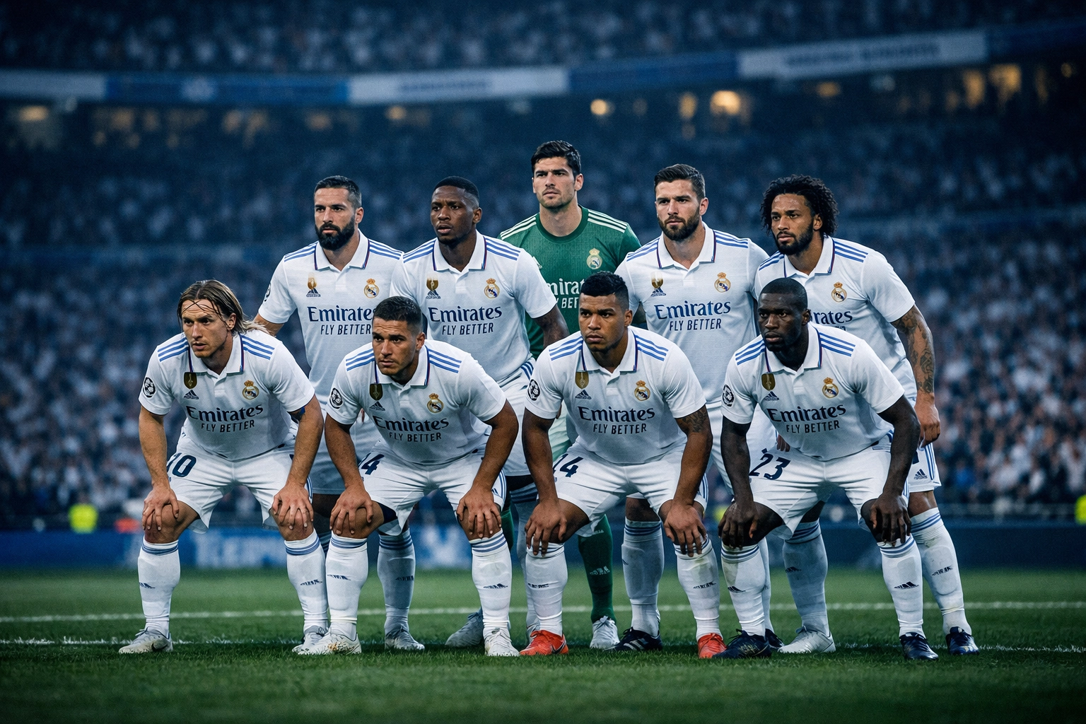 Real Madrid kompakter Defensivblock im Champions League Spielsystem 2025/26