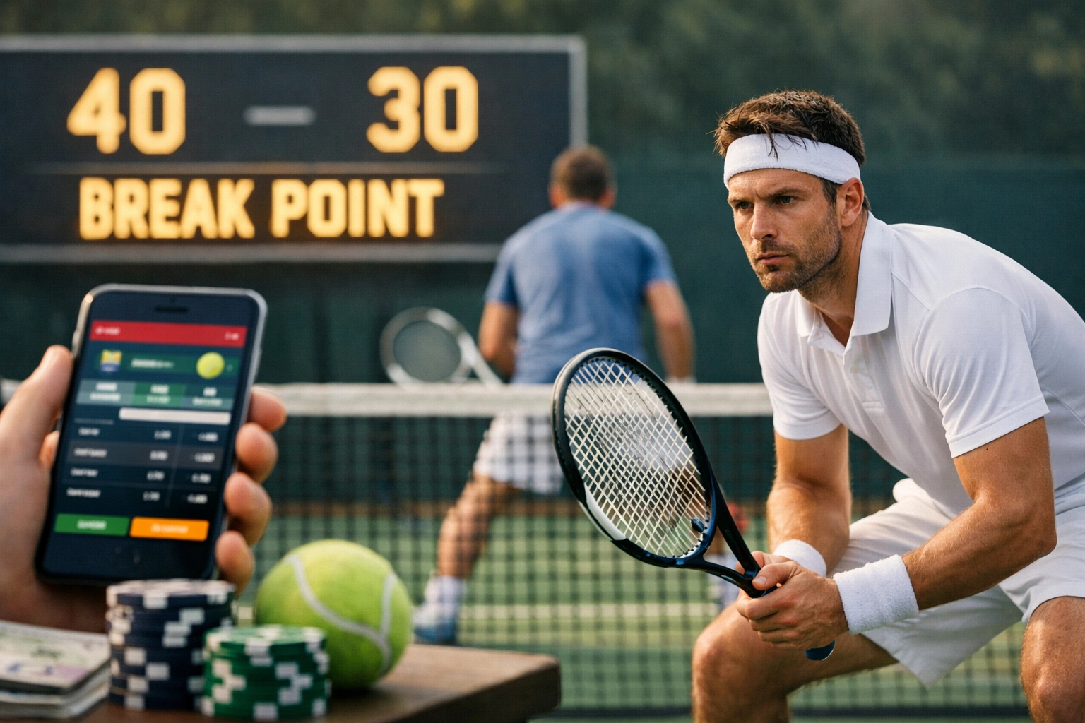 Tennis Live-Wetten Strategie: Den Break-Point-Druck für Top-Quoten nutzen