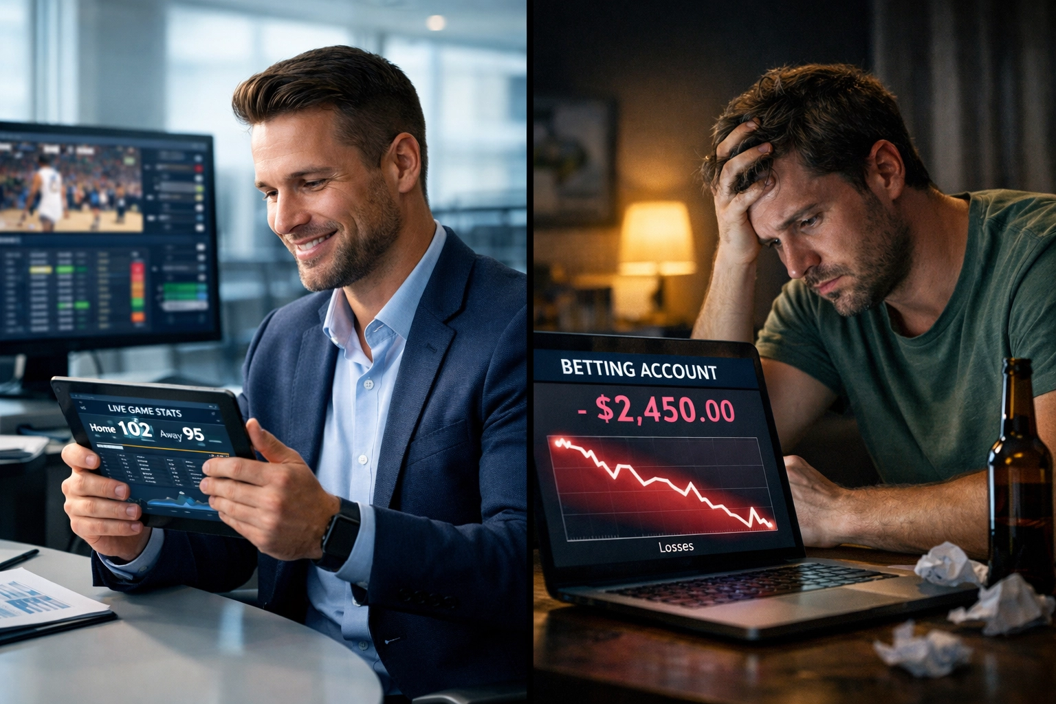 Vergleich zwischen professionellem Wettanalysten und Freizeit-Wetter mit unterschiedlichen CLV-Ergebnissen