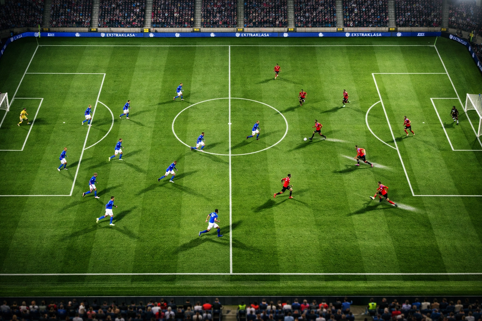 Taktische Übersicht eines Ekstraklasa-Spiels mit Górnik Zabrze in der polnischen Liga