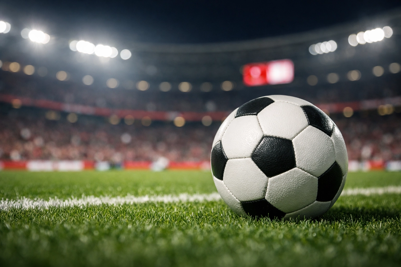 Spielball auf dem Rasen – Fokus auf Details