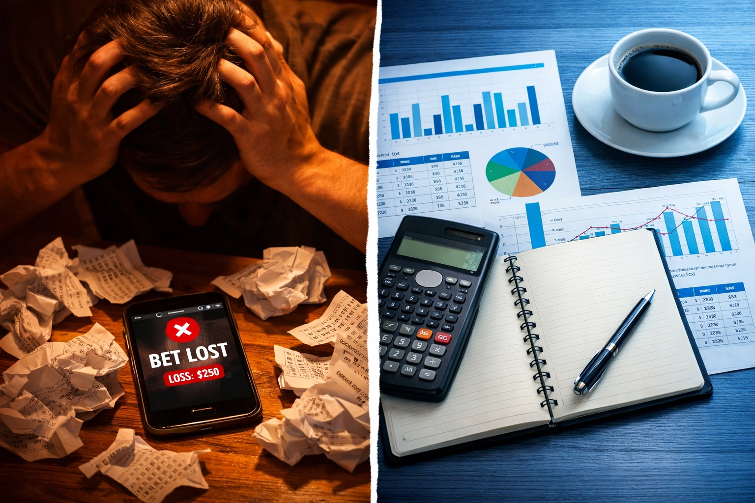 Emotionale vs. rationale Wettentscheidungen: Kontrast zwischen Frustration und Datenanalyse