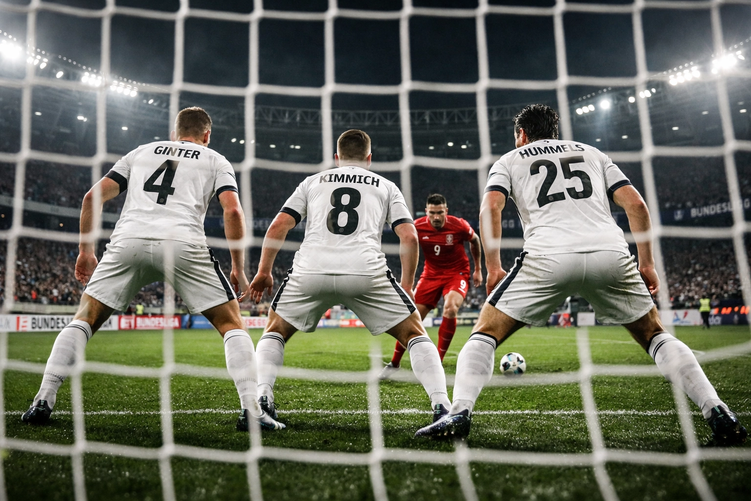 Kompakte Defensivformation mit Innenverteidigern in der Bundesliga-Abwehr