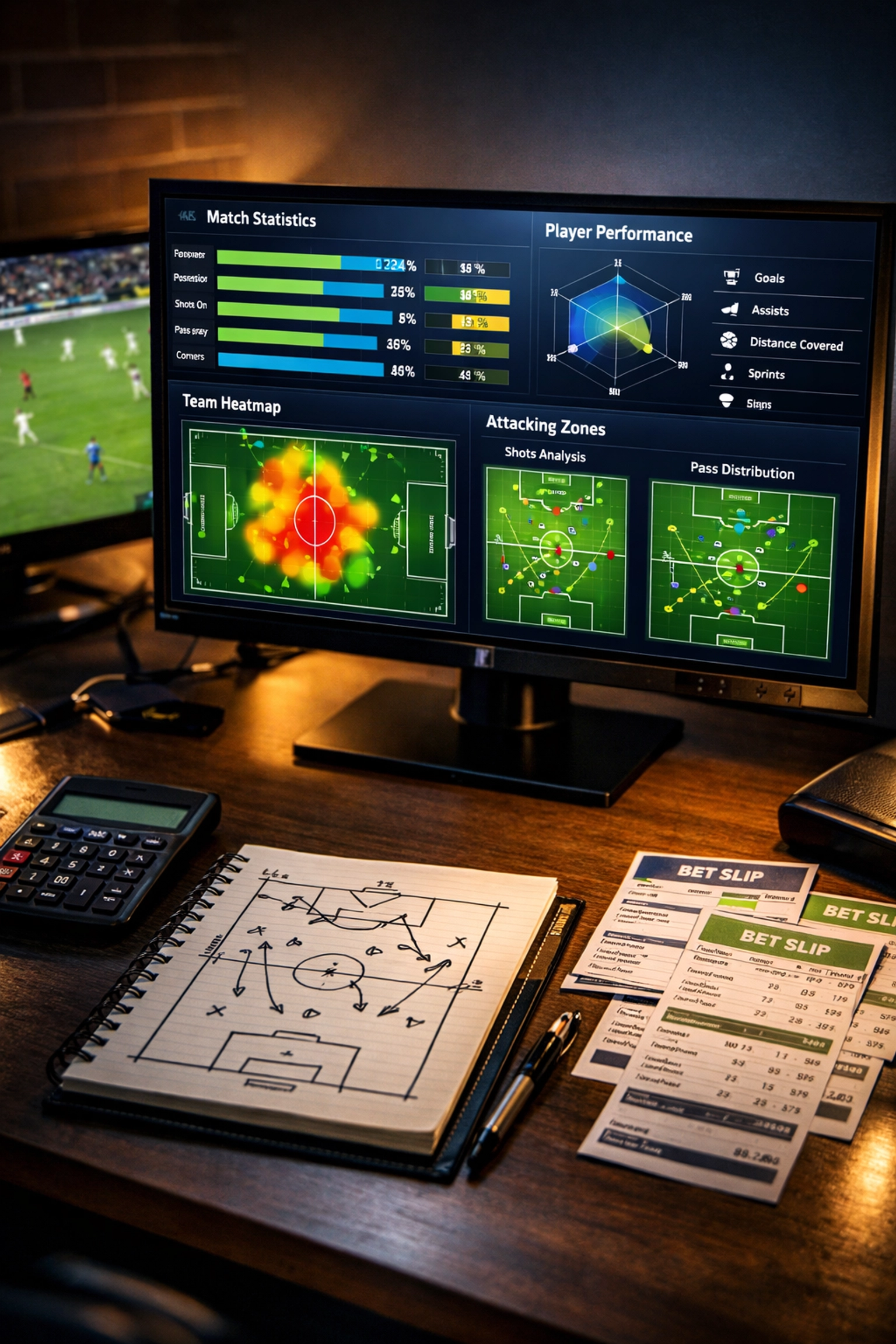 Fußball-Statistik Analyse für Over 2.5 Wetten mit Datentabellen und taktischen Diagrammen