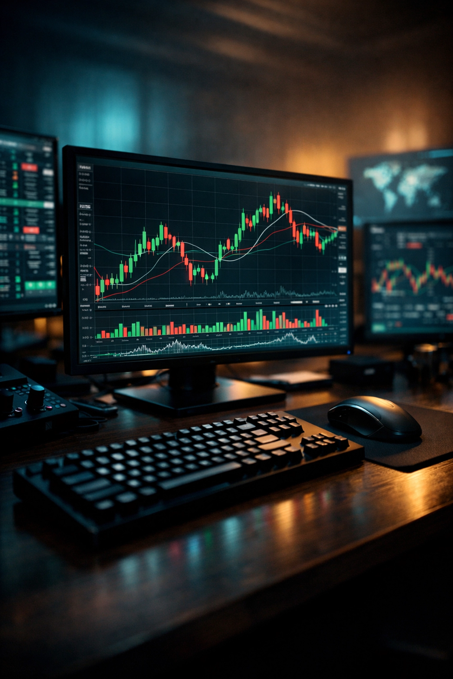 Professionelle Marktanalyse von Quotenbewegungen am Desktop mit Daten-Charts.