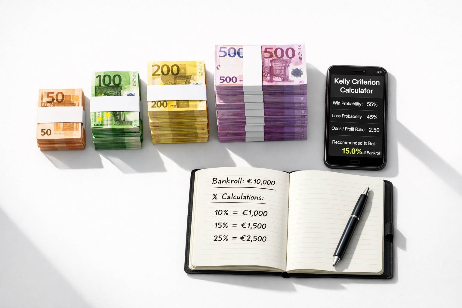 Bankroll Management mit Kelly-Kriterium für Sportwetten