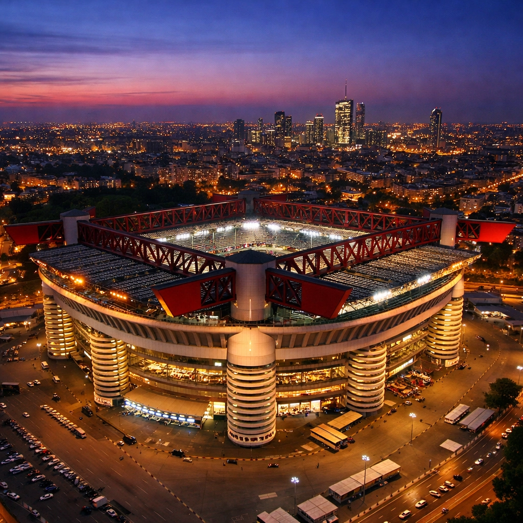 San Siro Stadion in Mailand - Heimat von Inter Mailand in der Serie A