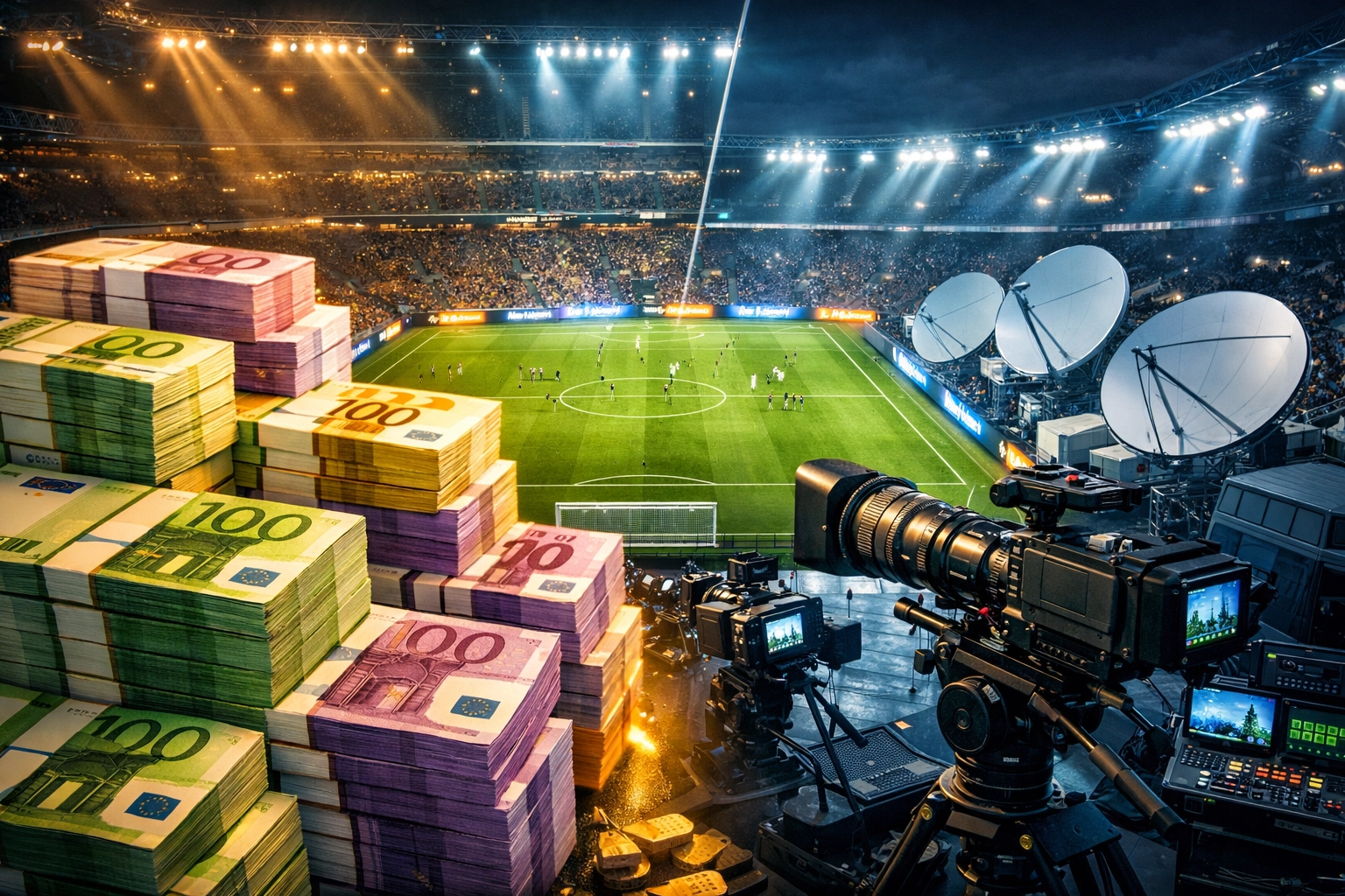 TV-Gelder im Fußball: Broadcast-Kameras und Finanzströme beeinflussen Marktwerte und Wettquoten