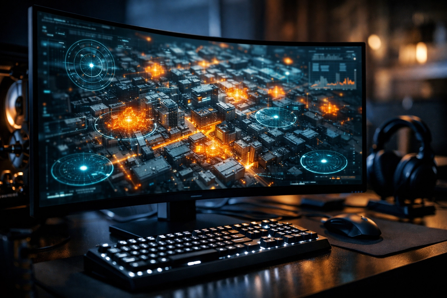 Professionelle Valorant Wettanalyse mit taktischen Daten und Heatmaps auf einem Monitor.