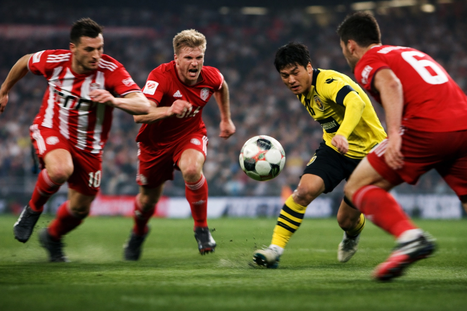 Gegenpressing-Situation in der Bundesliga unmittelbar nach Ballverlust