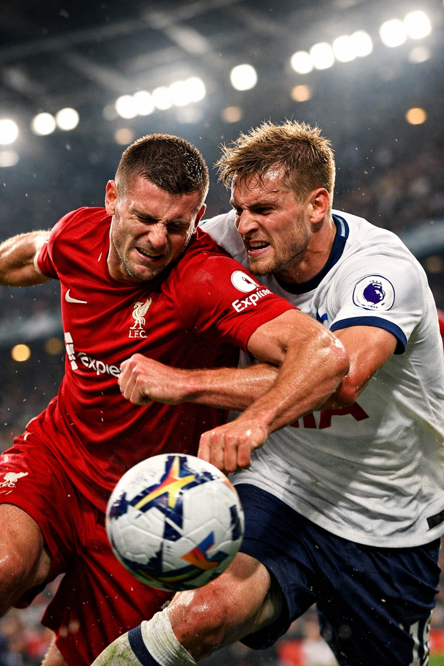 Intensiver Zweikampf in der Premier League zeigt physische Dominanz englischer Spieler