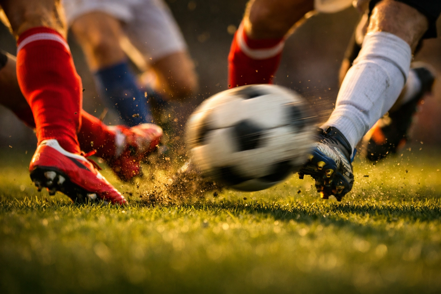 Bundesliga Fußball Action - Torschuss im Spiel RB Leipzig gegen Borussia Mönchengladbach