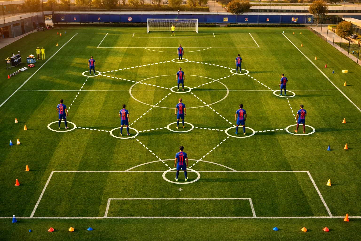 FC Barcelona 4-3-3 Positionsspiel Training Champions League Achtelfinale 2026