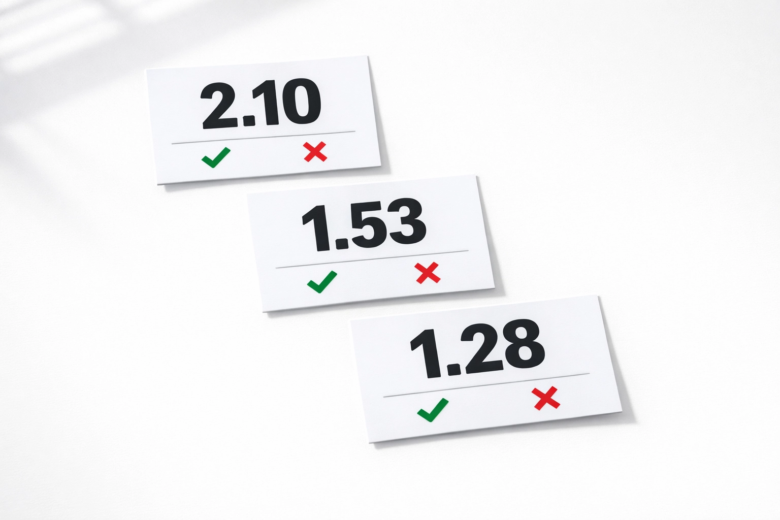 Quotenvergleich zwischen 3-Weg-Wette, DNB und Double Chance mit verschiedenen Quoten