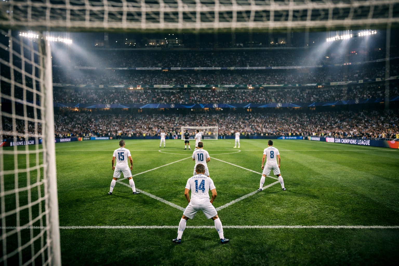 Real Madrid 4-4-2 Raute Mittelfeld-Formation Champions League Achtelfinale Bernabéu