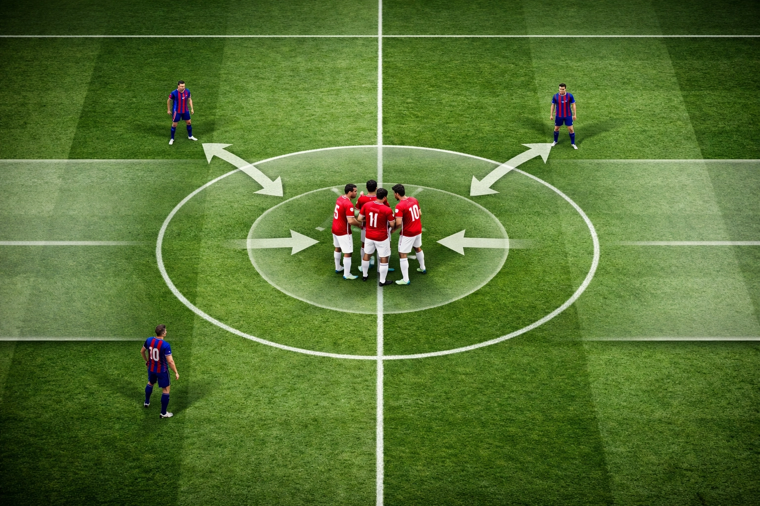 Real Madrid 4-3-3 Formation mit drei Mittelfeldspielern gegen Barcelona im taktischen Überblick