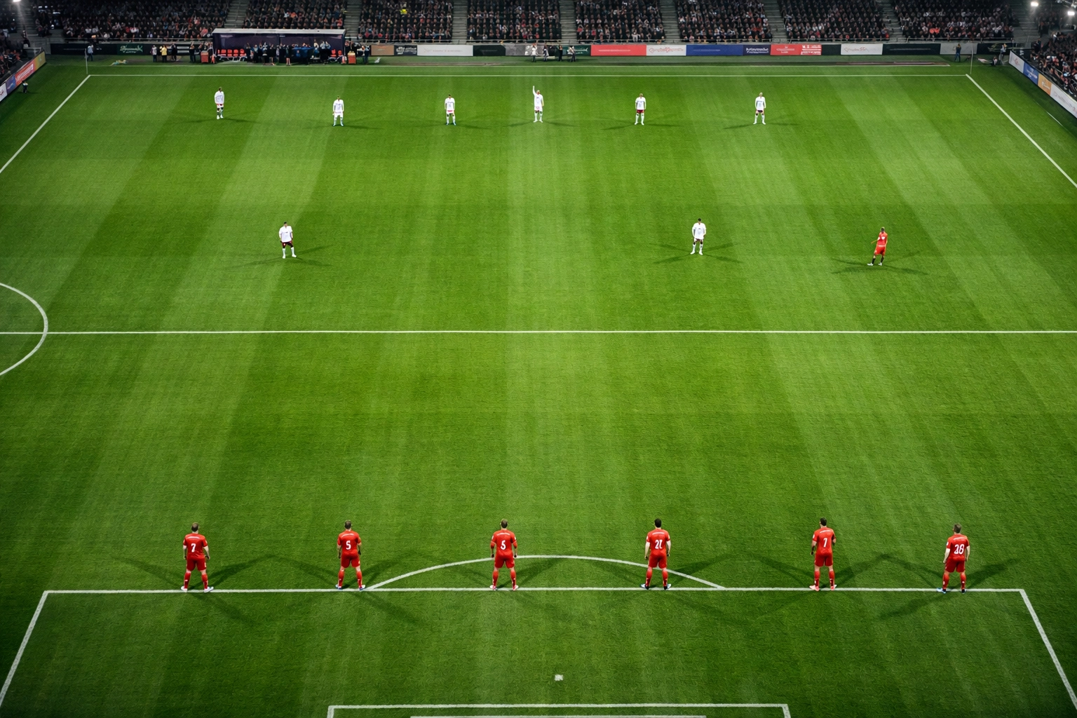 Taktik-Analyse der Bundesliga: Große Abstände zwischen der Abwehrkette und dem Mittelfeld.