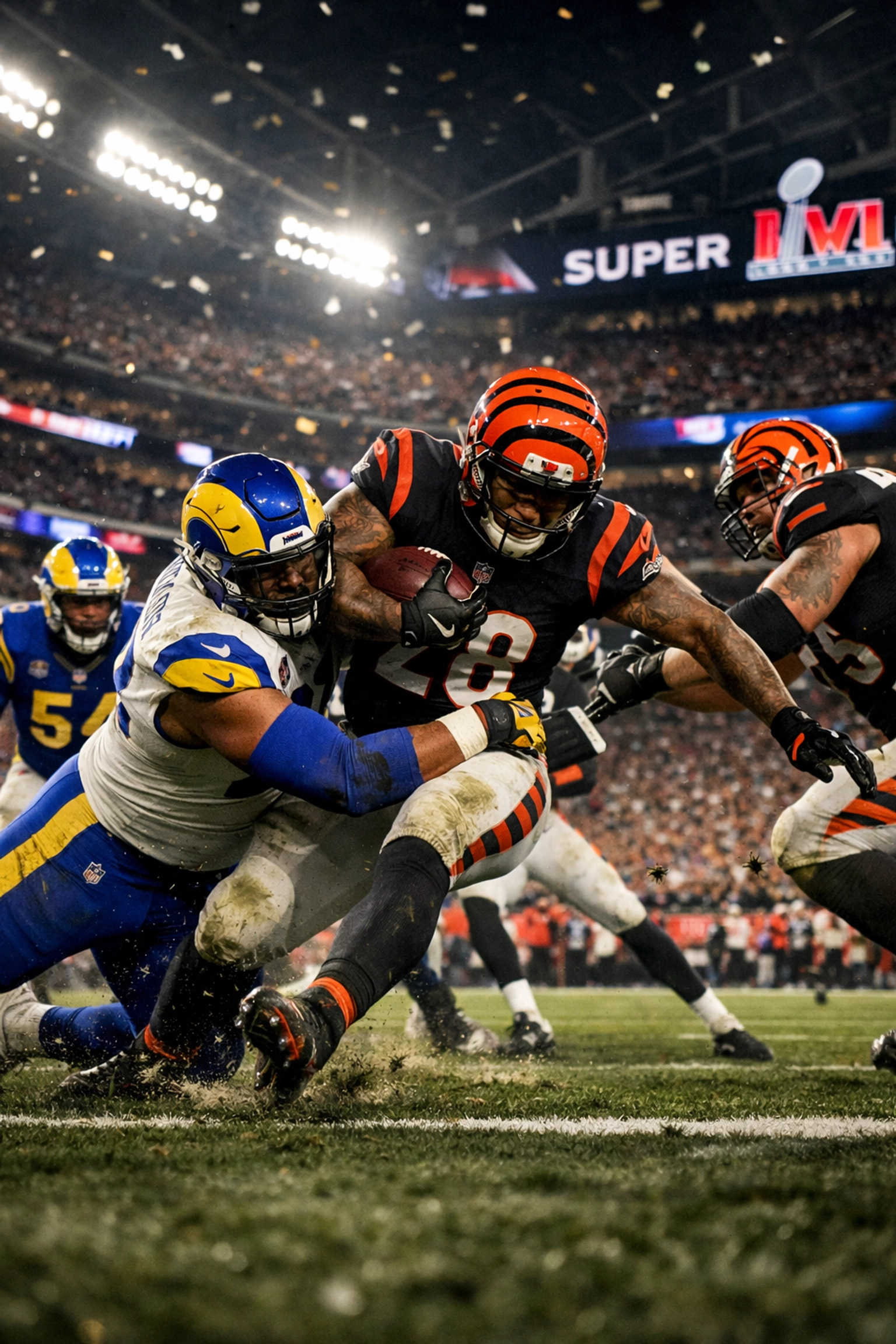 Super Bowl American Football Action für Live-Wetten