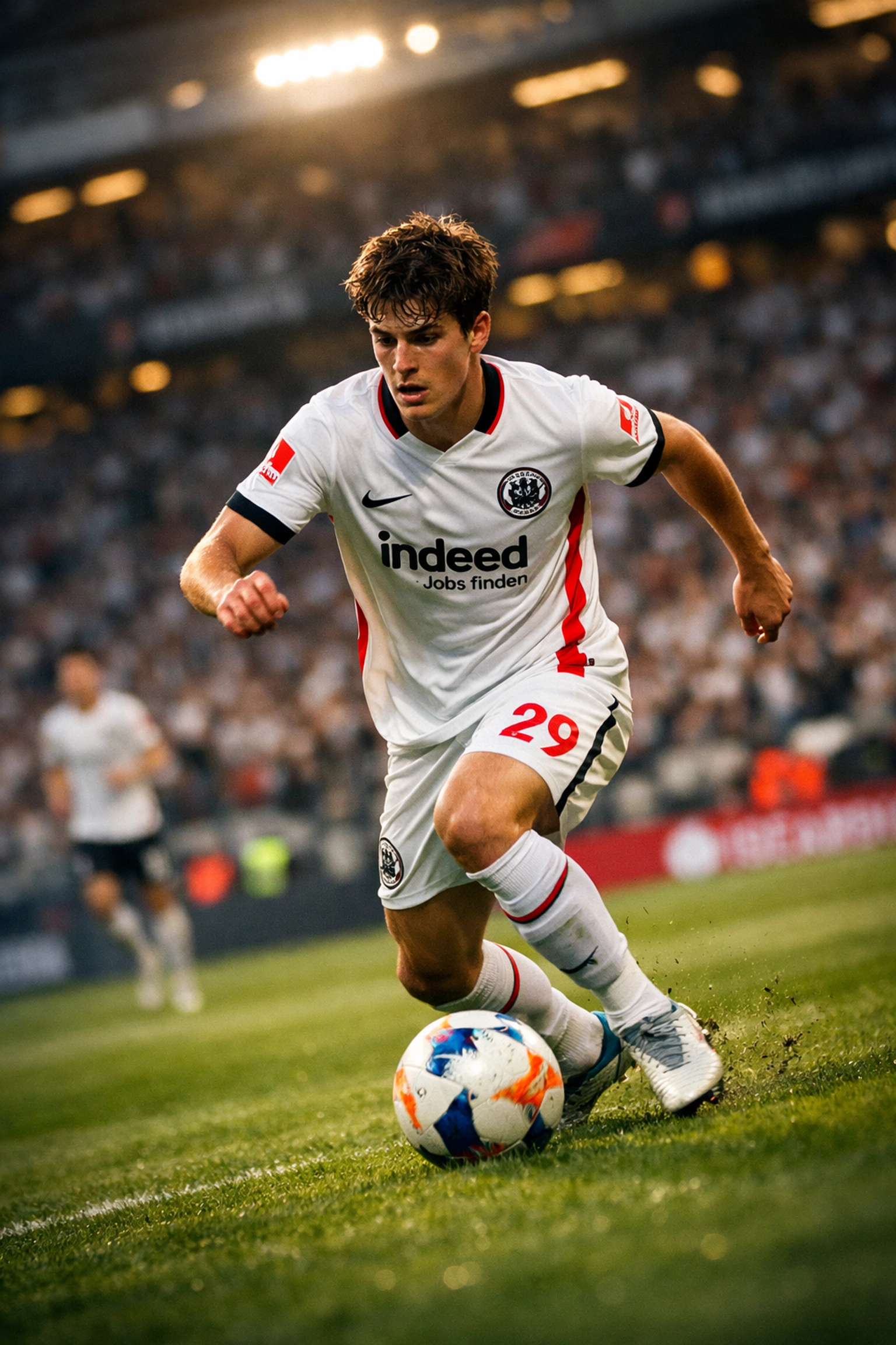 Eintracht Frankfurt Talent im Bundesliga-Spiel beim Dribbling