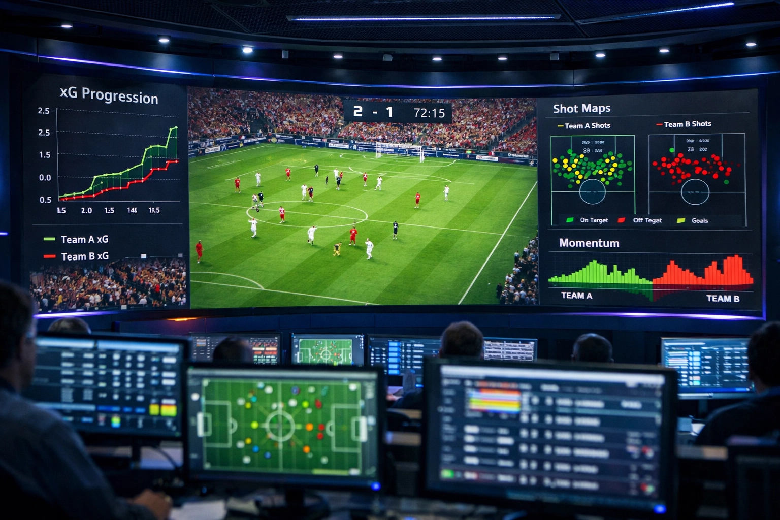 Live-Statistiken und xG-Daten für professionelle Echtzeit-Sportwetten-Analyse