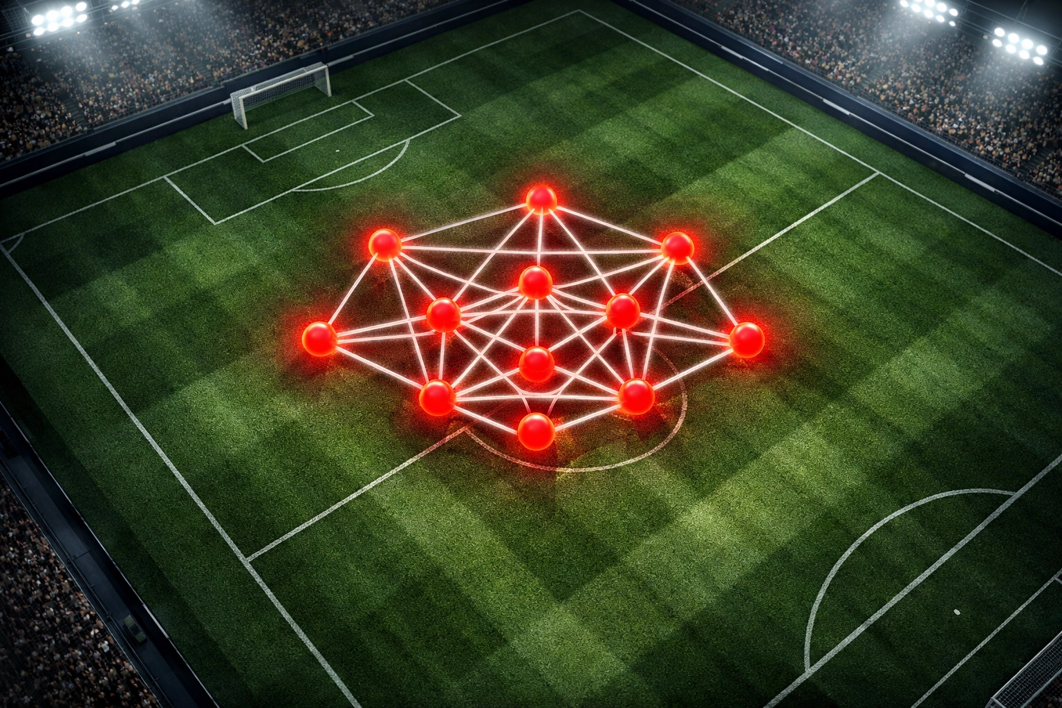 Leverkusen 3-4-2-1 Formation Taktikdiagramm mit kompakten Abständen im Pressing-System